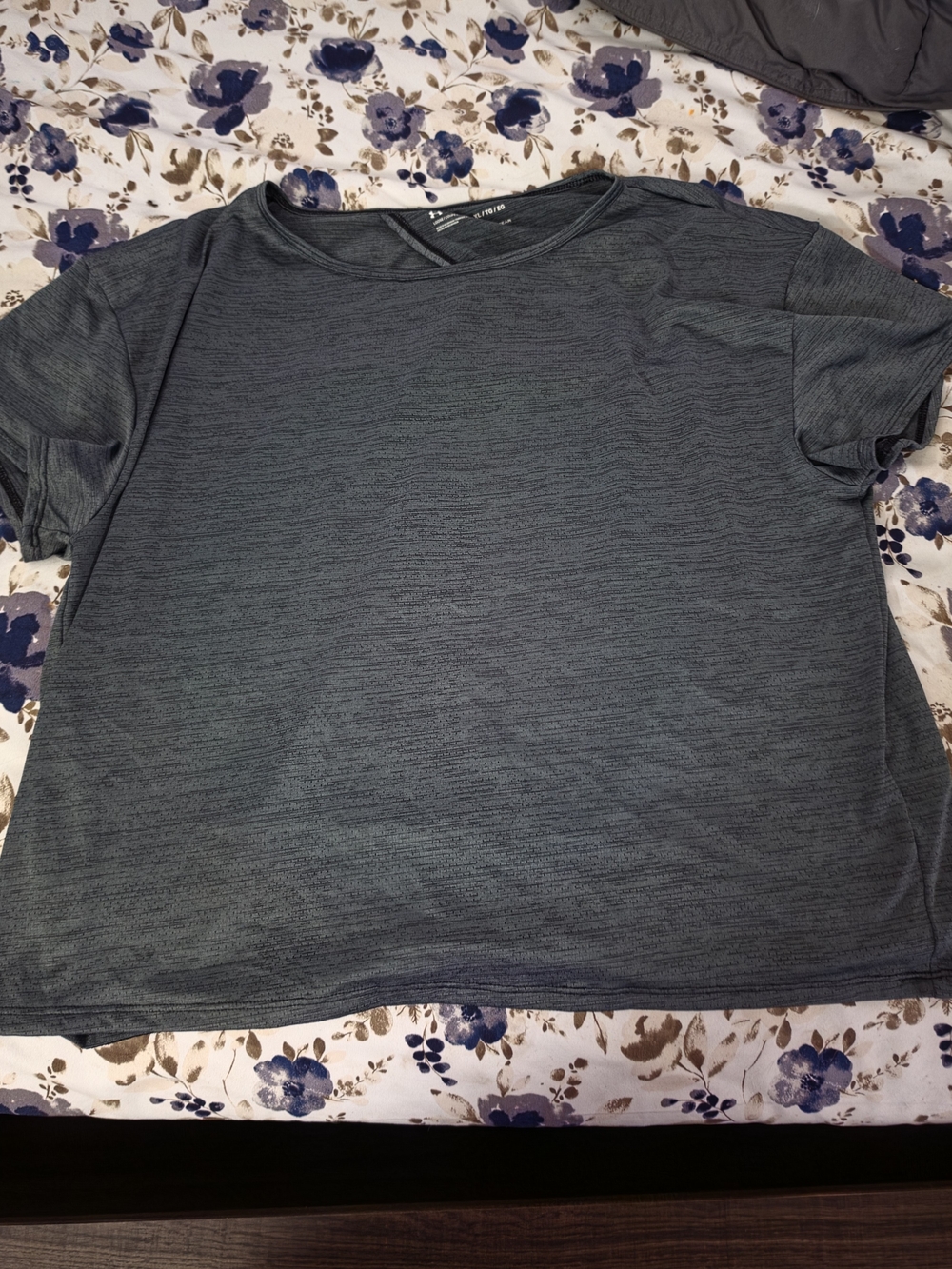 Under Armour Women's Short Sleeve Opened Back Tee - Charcoal Gray